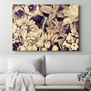 Tablou flori abstracte