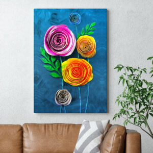 Tablou flori colorate