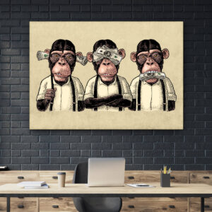 Tablou 3 maimute