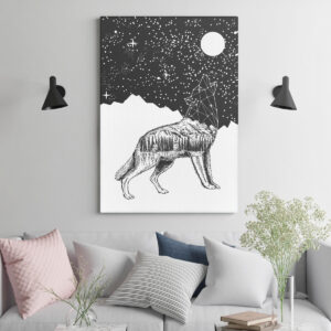 Tablou Howling at the moon