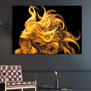 Tablou portret auriu