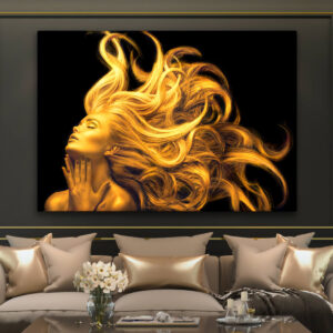 Tablou portret auriu