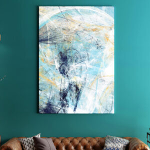 Tablou abstract albastru