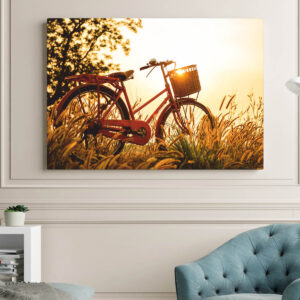 Tablou peisaj bicicleta