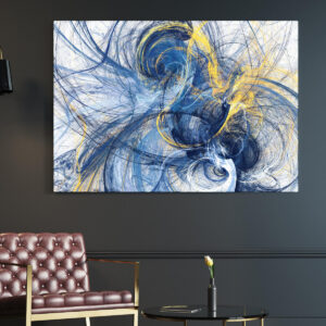 Tablou abstract albastru