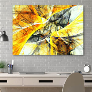 Tablou abstract galben