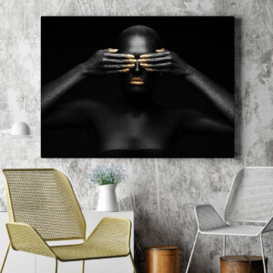 Tablou portret auriu