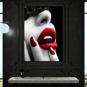 Tablou canvas buze femeie