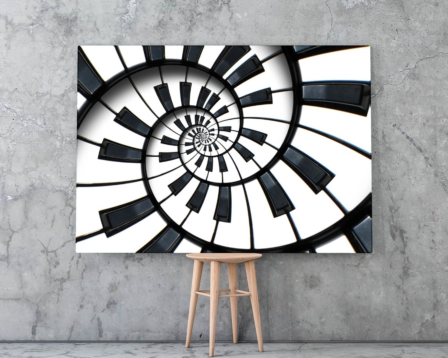 Tablou alb negru abstract