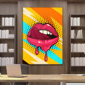 Tablou canvas cu buze