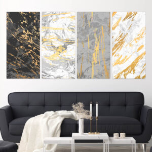 Tablouri abstract gold