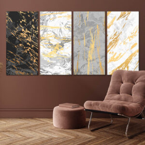 Tablouri abstract gold