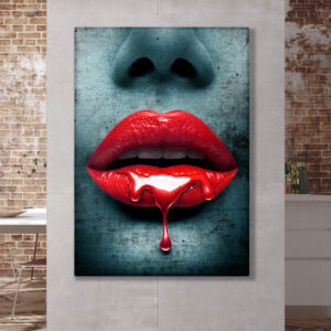 Tablou Red sticky lips