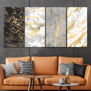 Tablouri abstract gold