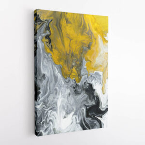 Tablou abstract auriu