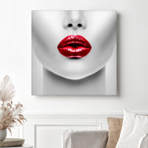 tablou buze rosii