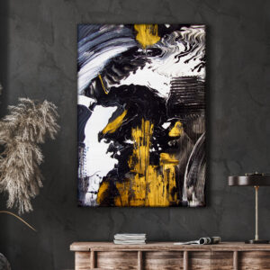 Tablou abstract galben